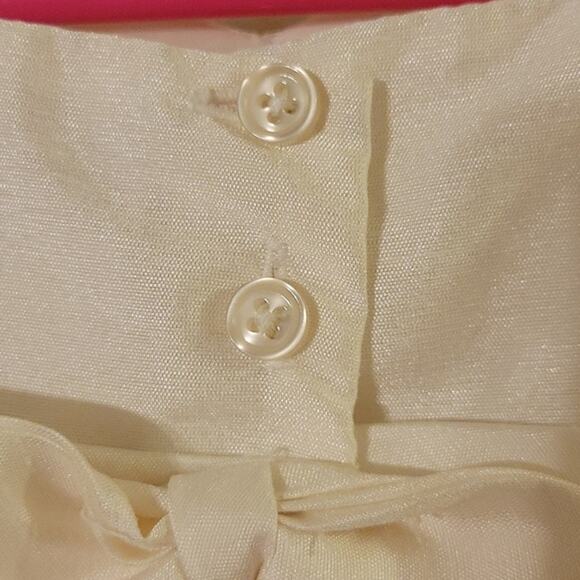 Cherokee Infant Girl Embroidered Dress, Ivory w/ Pink Flowers‎ Size 12 Months - Picture 8 of 9